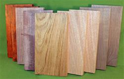 Exotic Wood Craft Pack - 9 Boards 5" x 10" x 7/8" #910  $79.99